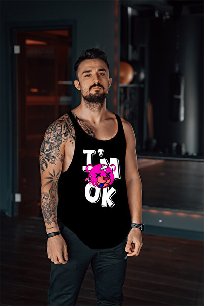 Freeyez Bear Okey Gym Fitness Tank Top Sports Tank Top