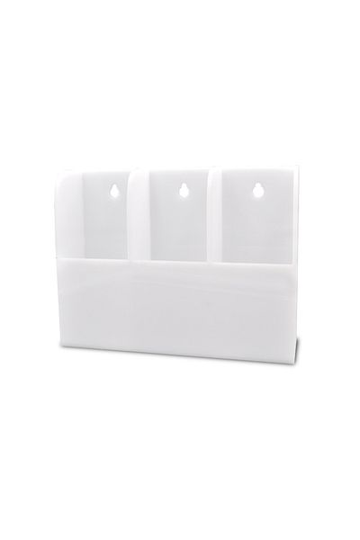 Trend Pleksi TV & Air Conditioner Remote Organizer (White 3 Remote Capacity)