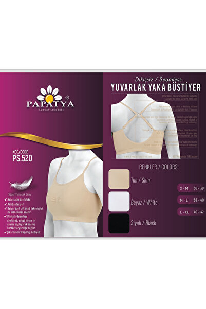Papatya DİKİŞSİZ SEAMLESS YUVARLAK YAKA İP ASKI  ATLET