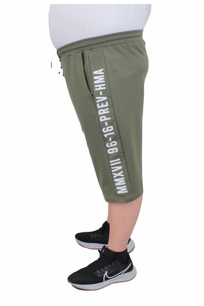 MocGrande Plus Size Men's Combed Cotton Shorts Mmxvii 24625 Khaki