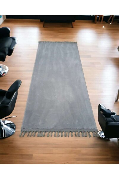 ALTUN CARPET MODERN AÇIK GIRİ PONPON SAÇAKLI POST PELÜŞ KAYMAZ TABAN HALI YOLLUK