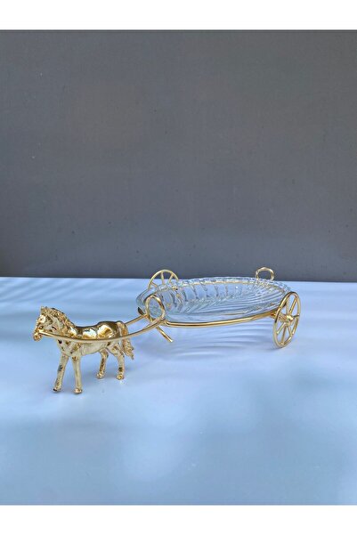 vanilya accessory HORSE PRESENTATION PLATE GOLD