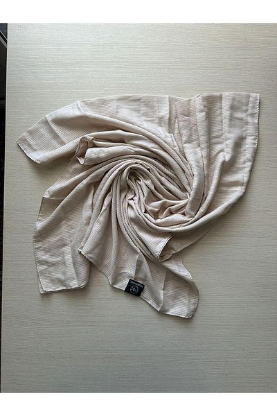 Modakaşmir Fashion Cashmere Misto Striped Cotton Shawl