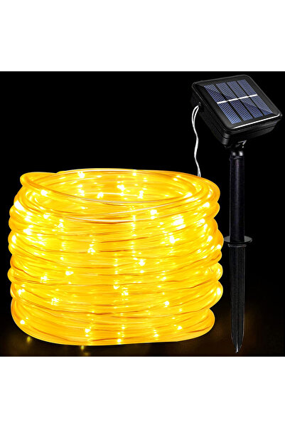 MENFRY Solar Enerjili Bahçe Ortam Ev Süsleme Dekoratif 10 Metre 8 Mod Animasy...