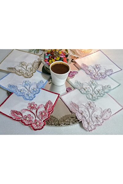 Lady Rio Kahve Yanı Peçete,kahve Yanı Sunum Peçetesi,tepsi Sunum Peçetesi,servis Peçetesi,KORD İŞLEME,İNCİLİ