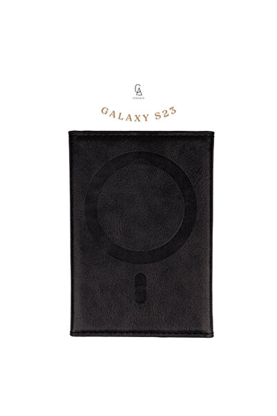 Coolacs Samsung Galaxy S23 Uyumlu Magsafe Özellikli 5 Bölmeli Deri Kartlık Cü...