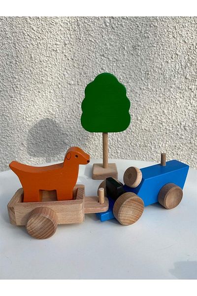 Totsandmore Children's Wooden Toy Farm Set