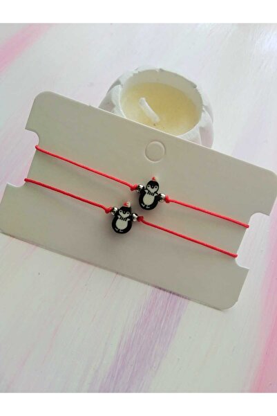 nasclaycollection سوار البطريق هدية عيد الميلاد 2 قطعة