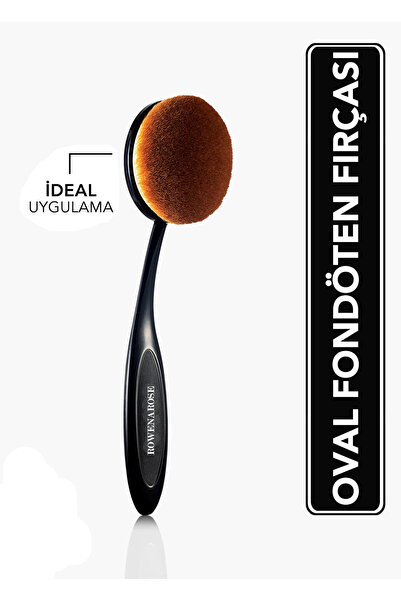 ROWENAROSE Yatay Eğimli Fondöten Fırçası - Oval Foundation Brush Büyük Boy