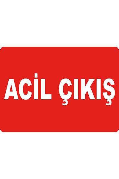 ChicArt Design Studio مخرج الطوارئ الرقمية الأشعة فوق البنفسجية احباط لاصق طباعة تحذير التسمية الشائكة ملصق 35x25