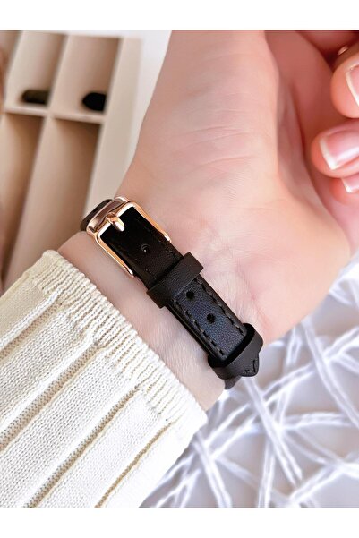 FERRO Leather Cord Blackening Colorfast 30 Meters Water Resistant Special Design Women's Wristwatch 2108B-S6