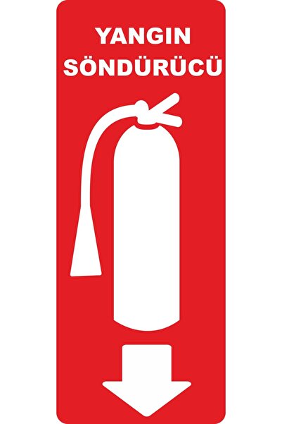 ChicArt Design Studio طفاية حريق رقمية بالأشعة فوق البنفسجية طباعة ملصق تحذير...