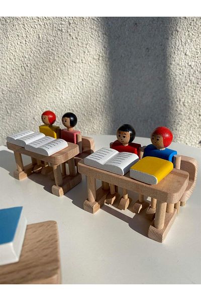 Totsandmore Children's Wooden Toy Dershane Set