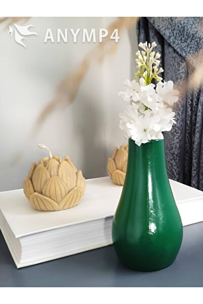 E.M.S AVM Διακοσμητικό βάζο Green Drop - 13 εκ. x 7 εκ.