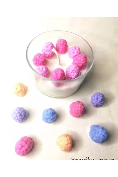 Genel Markalar 4lü Böğürtlen mum silikon kalıbı küçük boy ,mum kalıbı