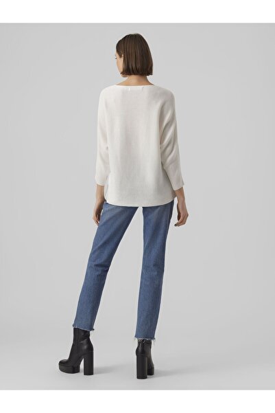 Vero Moda Strickpullover VMNORA 3/4 BOATNECK BLOUSE NOOS