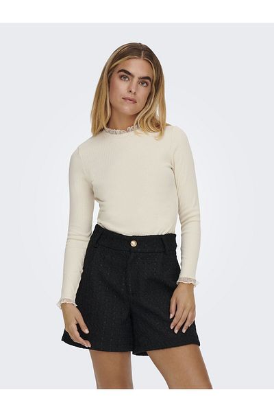 ONLY Top ONLLESLIE L/S LACE MIX TOP JRS