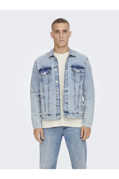 Only & Sons Jachetă de blugi pentru bărbați Only&sons Onscoın L. Blue 4334 Jachetă 22024334