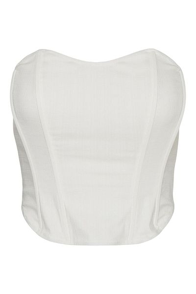 Vero Moda Tüll-Top VMMATHILDE KURZES KORSETT-TOP