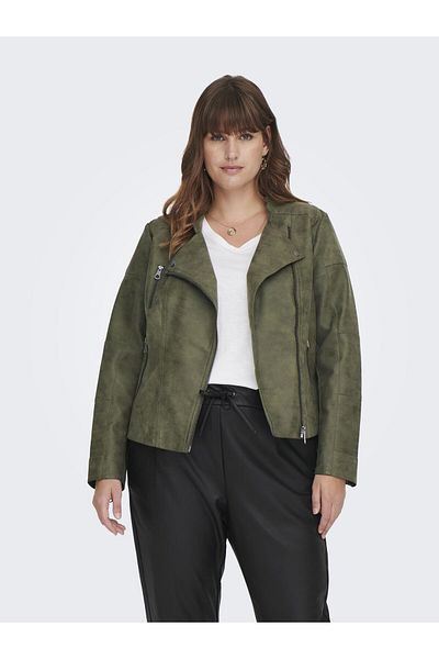 Only Carmakoma Kunstlederjacke Caravana Kunstlederjacke
