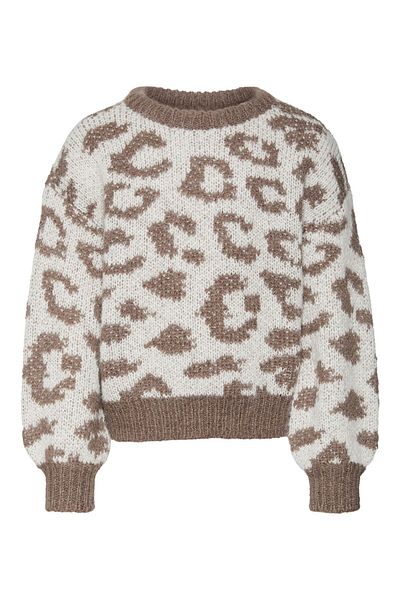 Vero Moda Girl Strickpullover VMZELMA LS O-NECK PULLOVER GA BOO GIRL