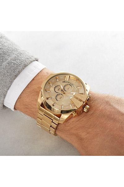 Diesel Mega Chief Herrenuhr Gold DZ4360