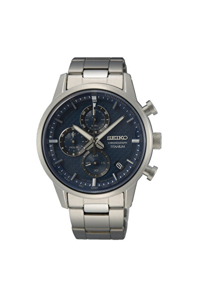 Seiko Kronograf Herren Uhr Grau Ssb387p1