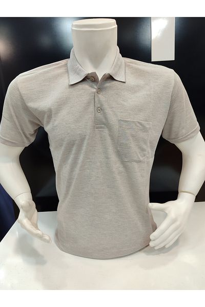 ALGE GÜNCÜOĞLU ΚΛΑΣΙΚΟ ΑΝΔΡΙΚΟ T-SHIRT ΜΕ ΚΟΝΤΟ ΜΑΝΙΚΙ ΤΣΕΠΕΣ