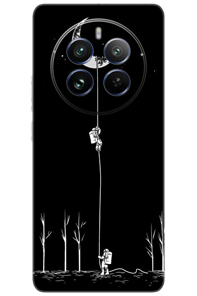 realme 12 Pro (RMX3842) Uyumlu Kılıf Desen Baskılı Silikon Astronot Serisi ST...