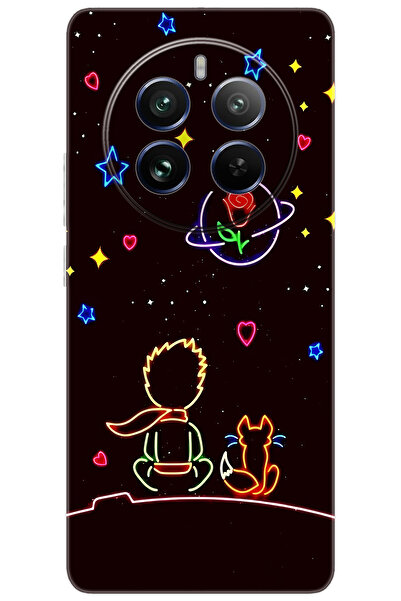 realme 12 Pro (RMX3842) Uyumlu Kılıf Desen Baskılı Silikon Küçük Prens STK:64...