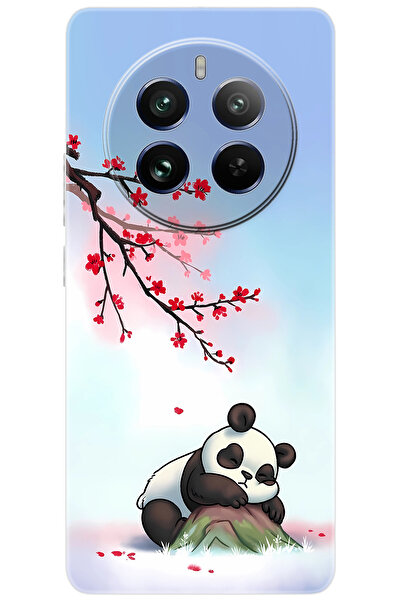 realme 12 Pro (RMX3842) Uyumlu Kılıf Desen Baskılı Silikon Uyuyan Panda STK:6...