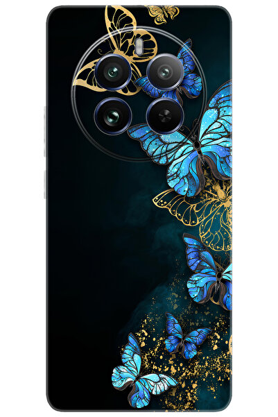 realme 12 Pro (RMX3842) Uyumlu Kılıf Desen Baskılı Silikon Kelebekler STK:721...