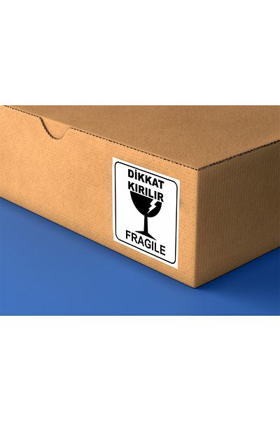 anka design 40 Pieces of Art Stickers - Packaging & Shipping Labels (5X5Cm) - Caution Break