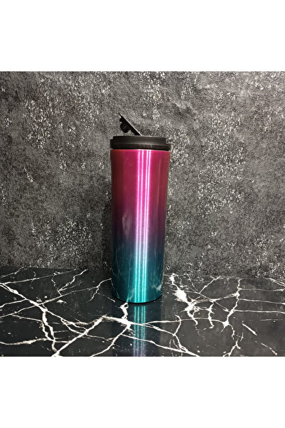 Yamaç Home Çift Katmanlı Çift Renk Çelik Termos ( Kahve Çay Termosu ) 400ml L...