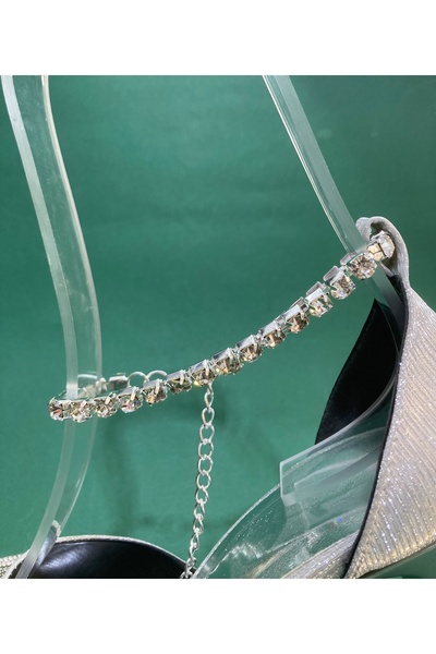 TURGAÇ Kristal taşlı ayakkabı kemeri