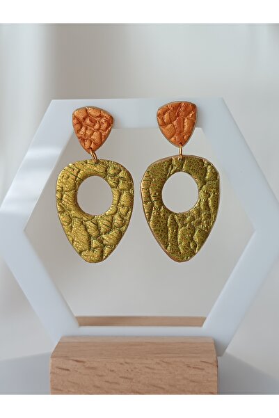 La fee aksesuar جهاز حلق فولاذي ولون معدني وتفاصيل حافة ذهبية حلق من الطين ال...