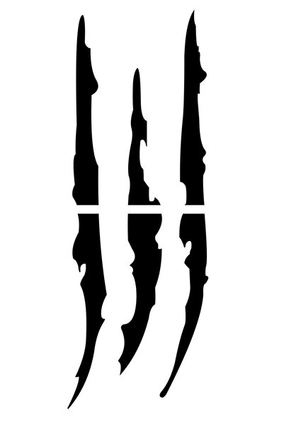 HMNL 30 X 10 Cm Monster Pençe Oto Sticker Araba Far Sticker Siyah Kırmızı Mavi Sarı Beyaz