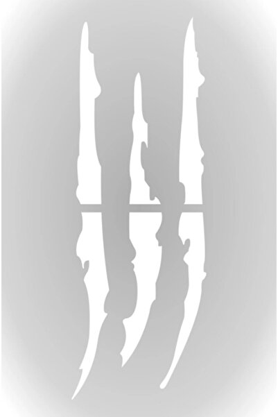 HMNL 30 X 10 Cm Monster Pençe Oto Sticker Araba Far Sticker Siyah Kırmızı Mavi Sarı Beyaz