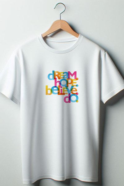 Vordevia Sanjaj-Nadam se-Vjeruj-Učini Tekst Štampano Traka Koquette 2024 Moda...