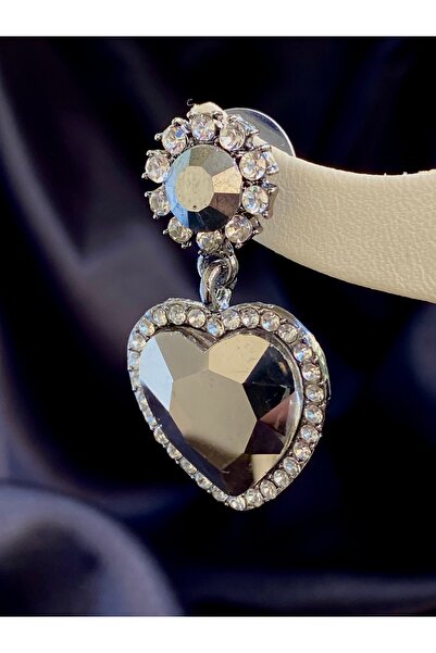 TAKIBOX Büyük Baget Kalp Model Abiye Küpe