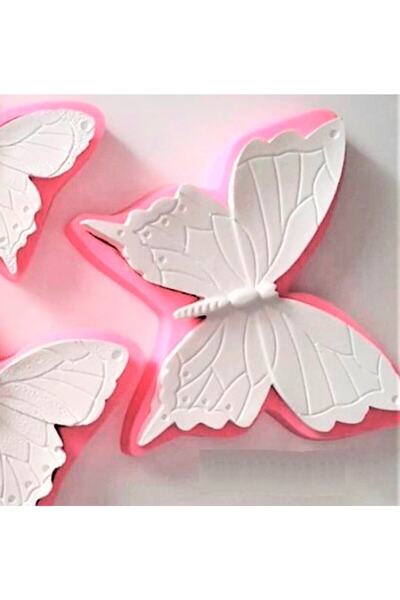 morlalem m 19cm Kelebek Silikon Kalıp K-497, Polyester Mum Kokulu Taş Sabun A...