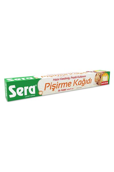 SERA Baking Paper, Ready Cut Practical Use, 42x37 cm, 16 Pieces