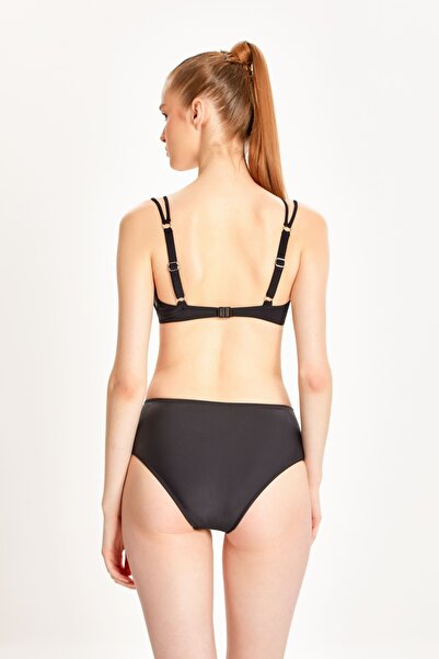 TOO SALTY SWIMWEAR KADIN BÜZGÜLÜ BALENLİ TOPARLAYICI YÜKSEK BEL BİKİNİ TAKIMI 24s101st