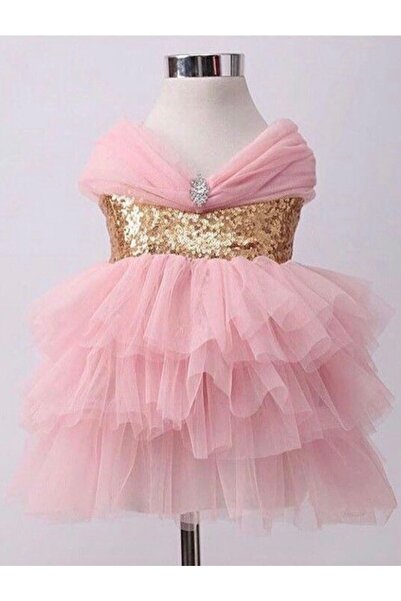 INDRESS STUDIO Kız Çocuk Payet Detaylı Elbise