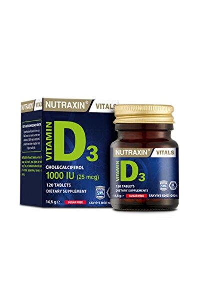 Nutraxin فيتامين د3 1000 وحدة دولية 120 قرص (1 قطعة)