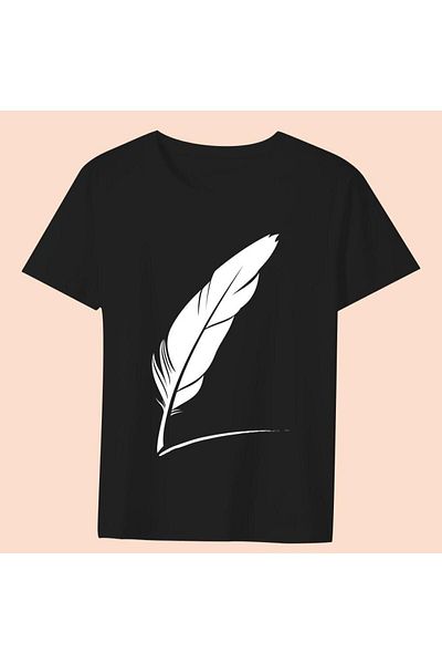 Advantage Trend Feather Map Black T-Shirt Model9 10064
