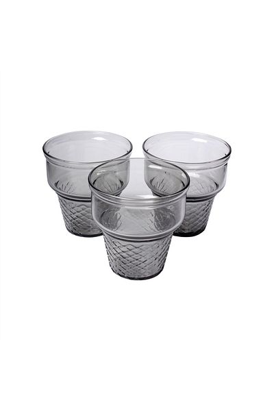 Paşabahçe Mini Cornet 6-Piece Gray Ice Cream Rack 245Cc