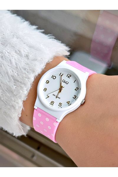 Q&Q Vq06-1666wl Waterproof Young Girl Wristwatch