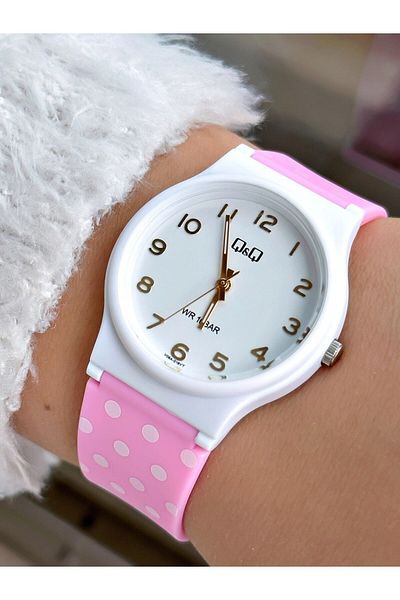 Q&Q Vq06-1666wl Waterproof Young Girl Wristwatch