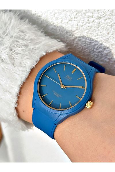 Q&Q Waterproof Unisex Wristwatch with Silicone Cord Vr28j889yw